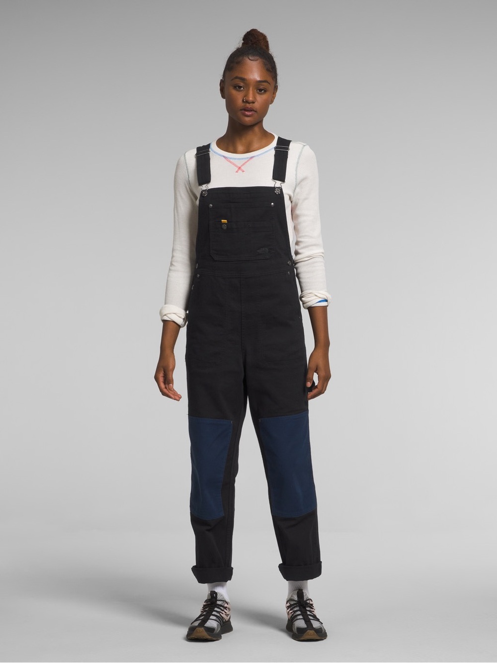 The North Face Women’s Field Overalls Black and Navy Size Small